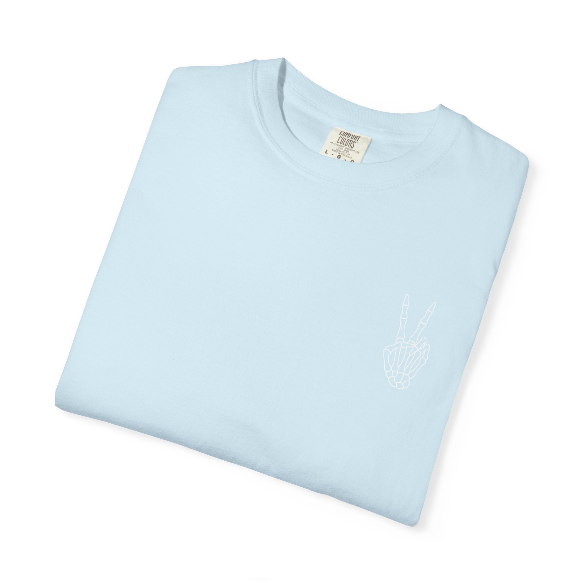 Have The Day You Deserve T-Shirt — Retro Skeleton Peace Graphic