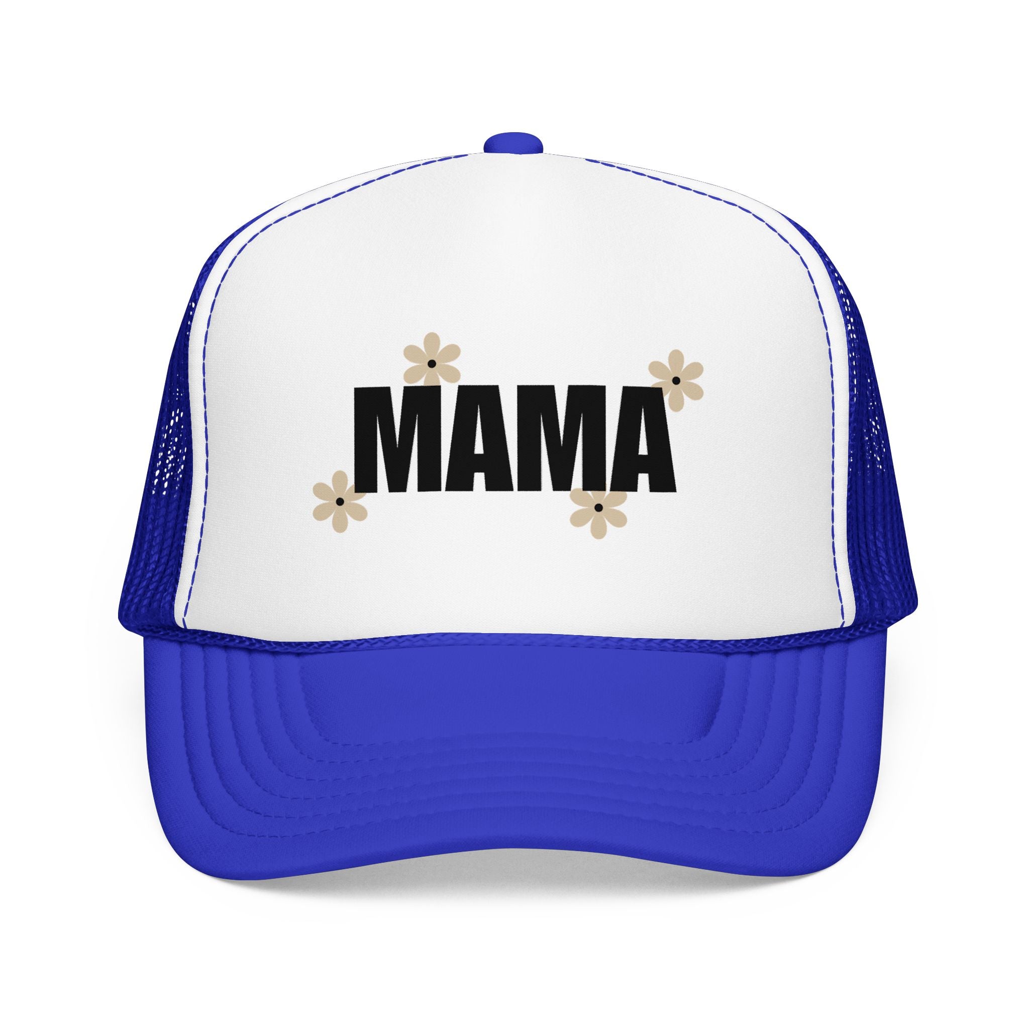 Mama Floral Trucker Hat — Casual Mom Foam Cap for Mother’s Day