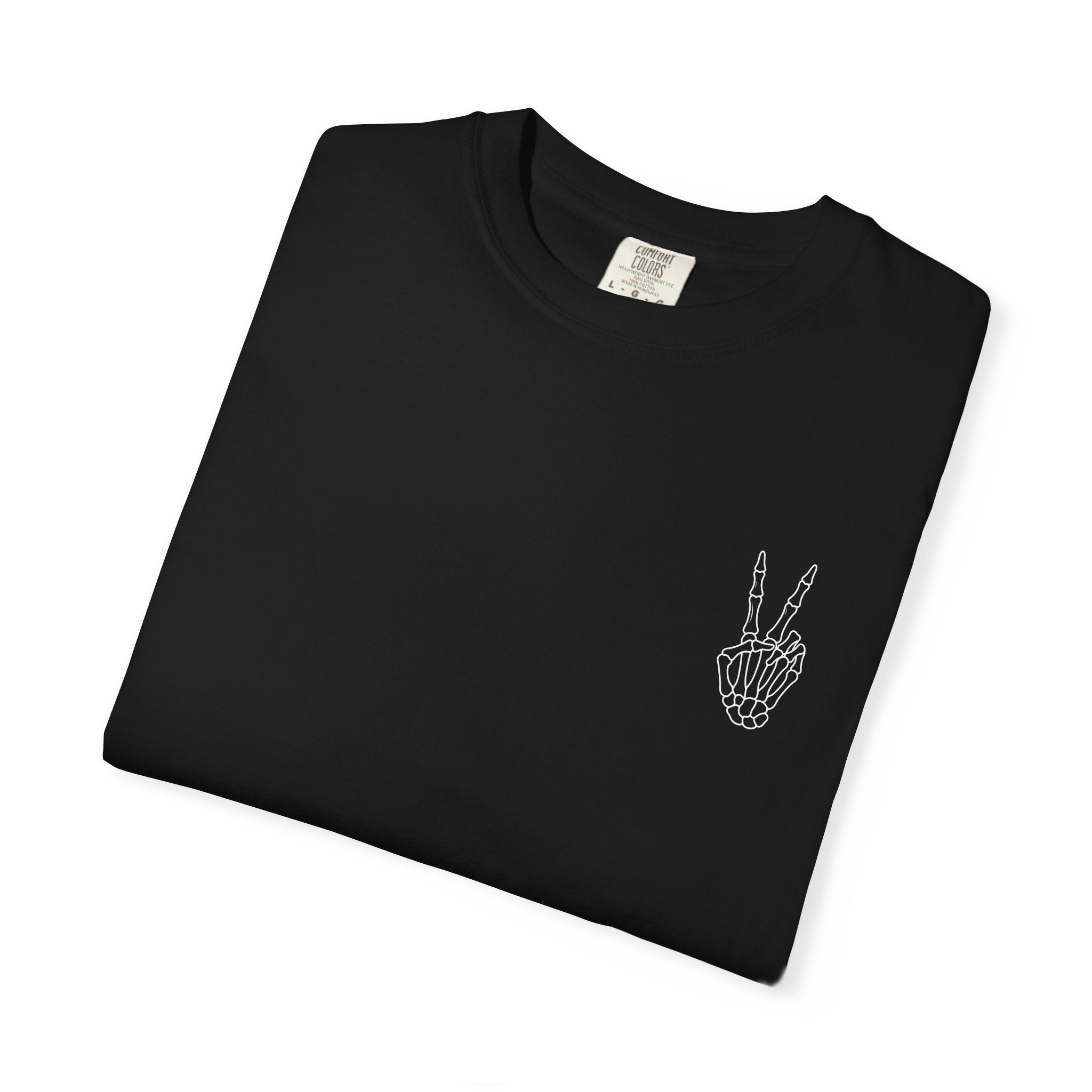 Have The Day You Deserve T-Shirt — Retro Skeleton Peace Graphic