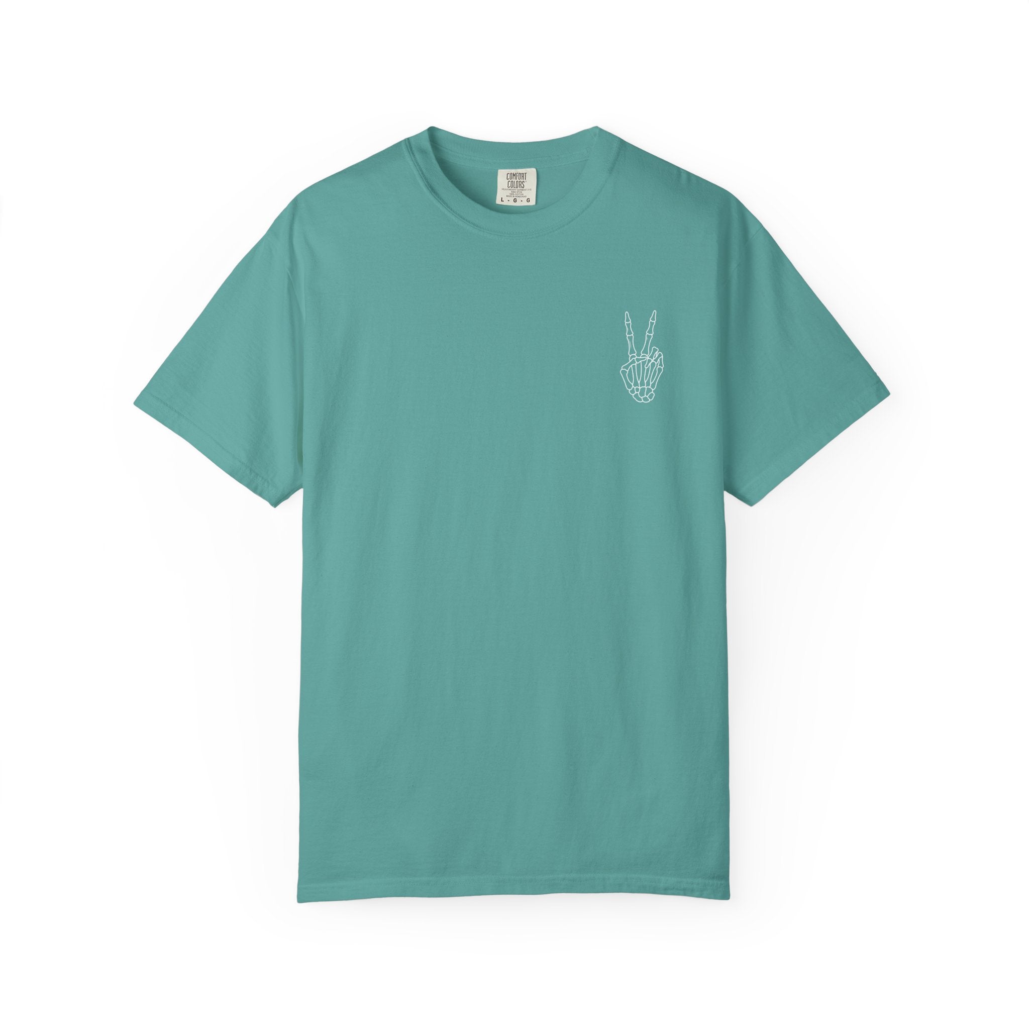 Have The Day You Deserve T-Shirt — Retro Skeleton Peace Graphic
