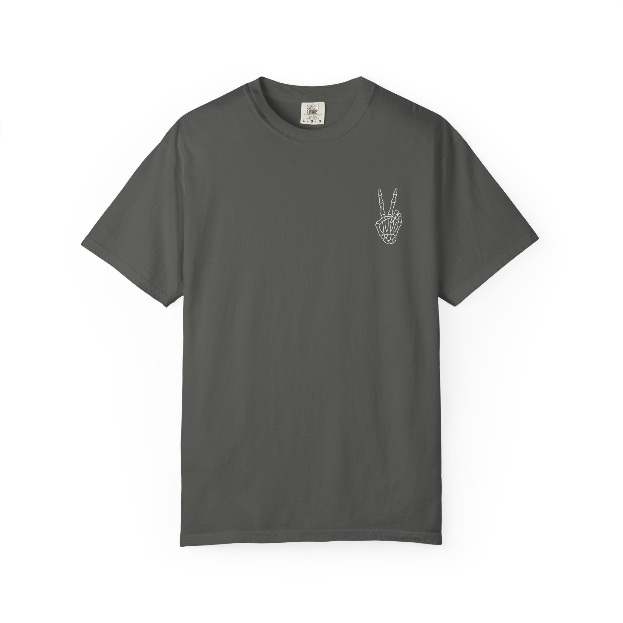 Have The Day You Deserve T-Shirt — Retro Skeleton Peace Graphic