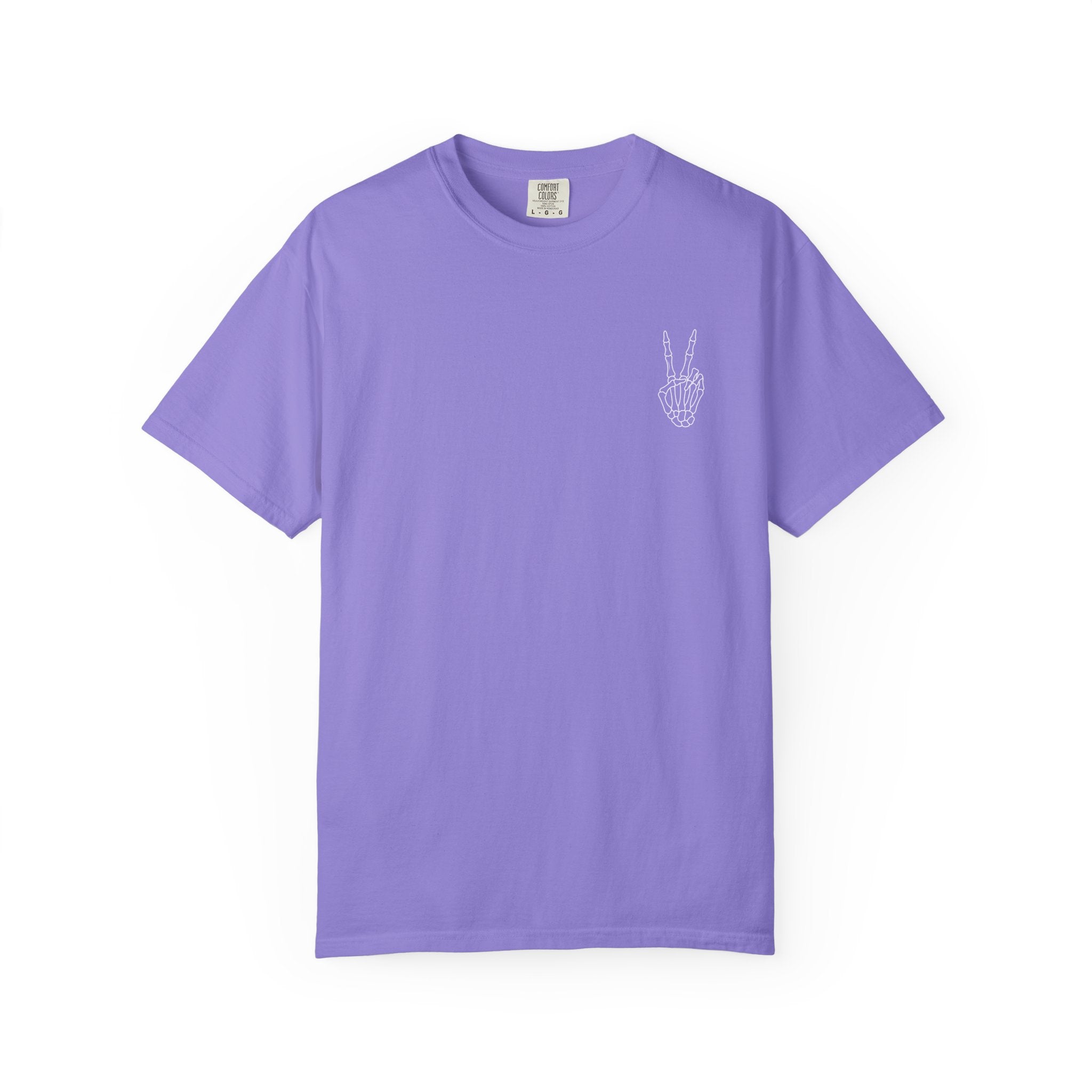 Have The Day You Deserve T-Shirt — Retro Skeleton Peace Graphic