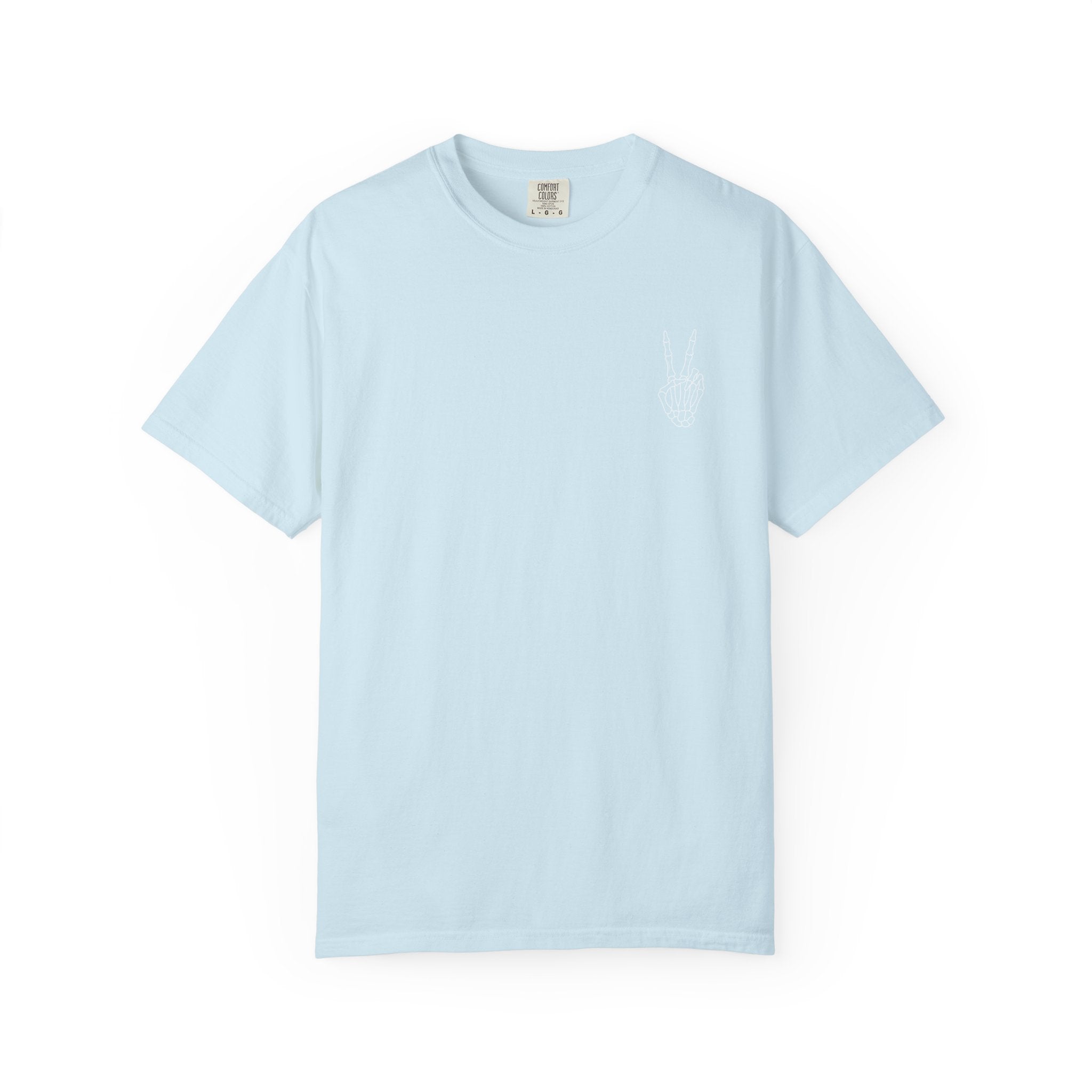 Have The Day You Deserve T-Shirt — Retro Skeleton Peace Graphic