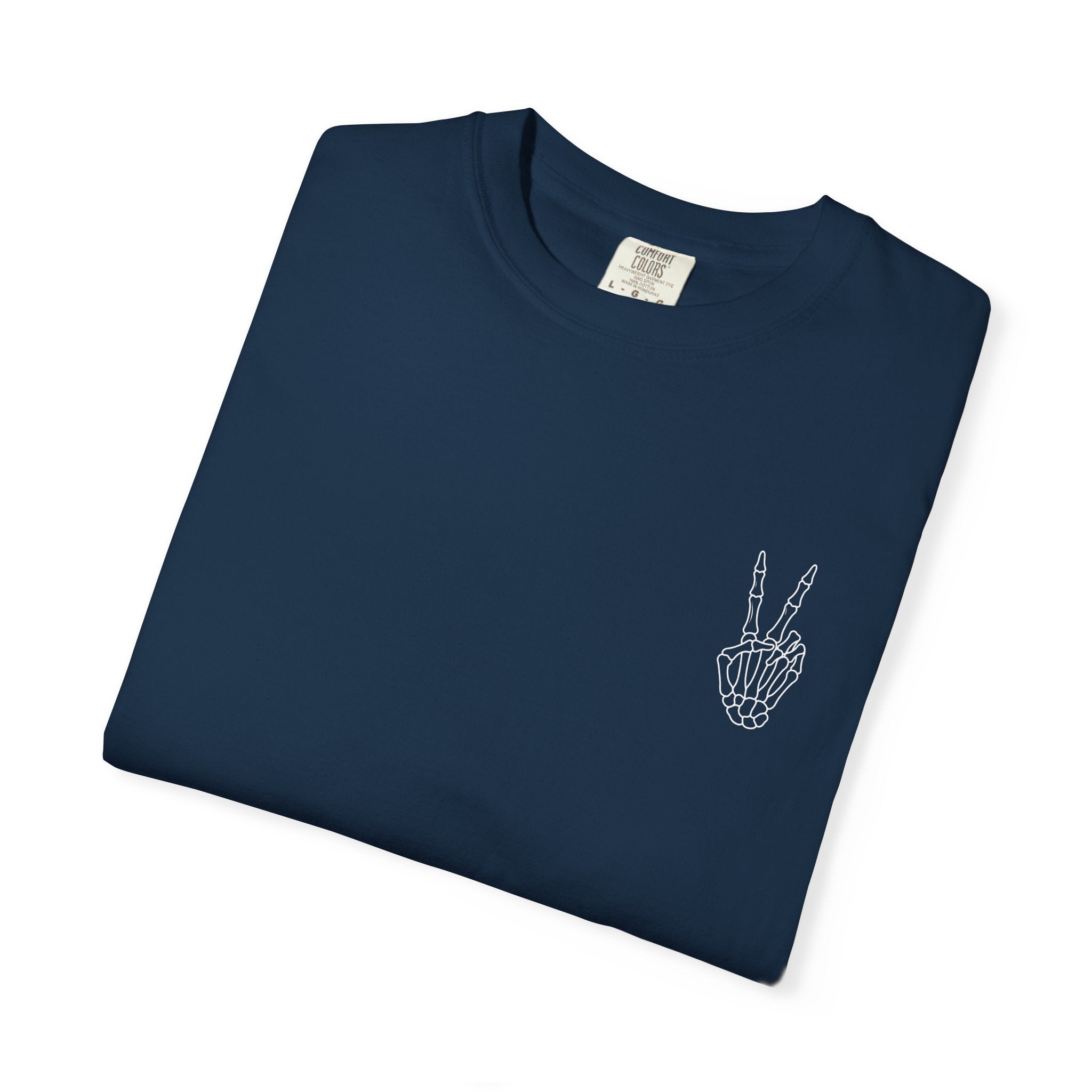 Have The Day You Deserve T-Shirt — Retro Skeleton Peace Graphic