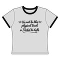 He said he likes physical touch Funny Ringer Crop Tee