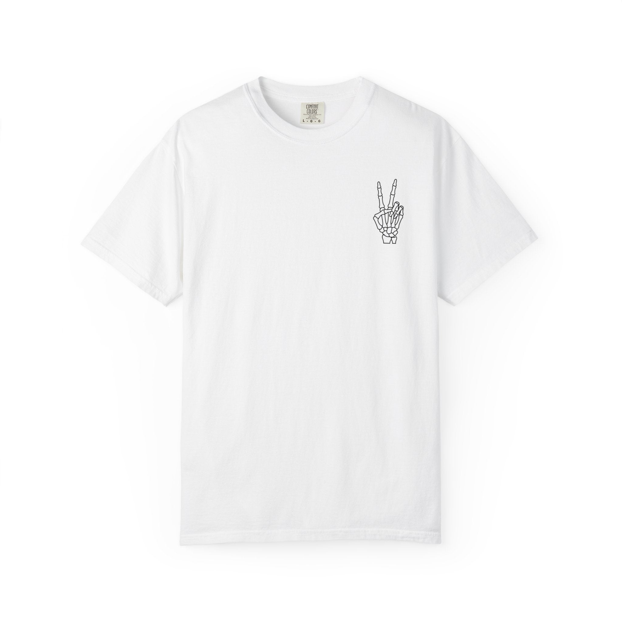 Have The Day You Deserve T-Shirt — Retro Skeleton Peace Graphic