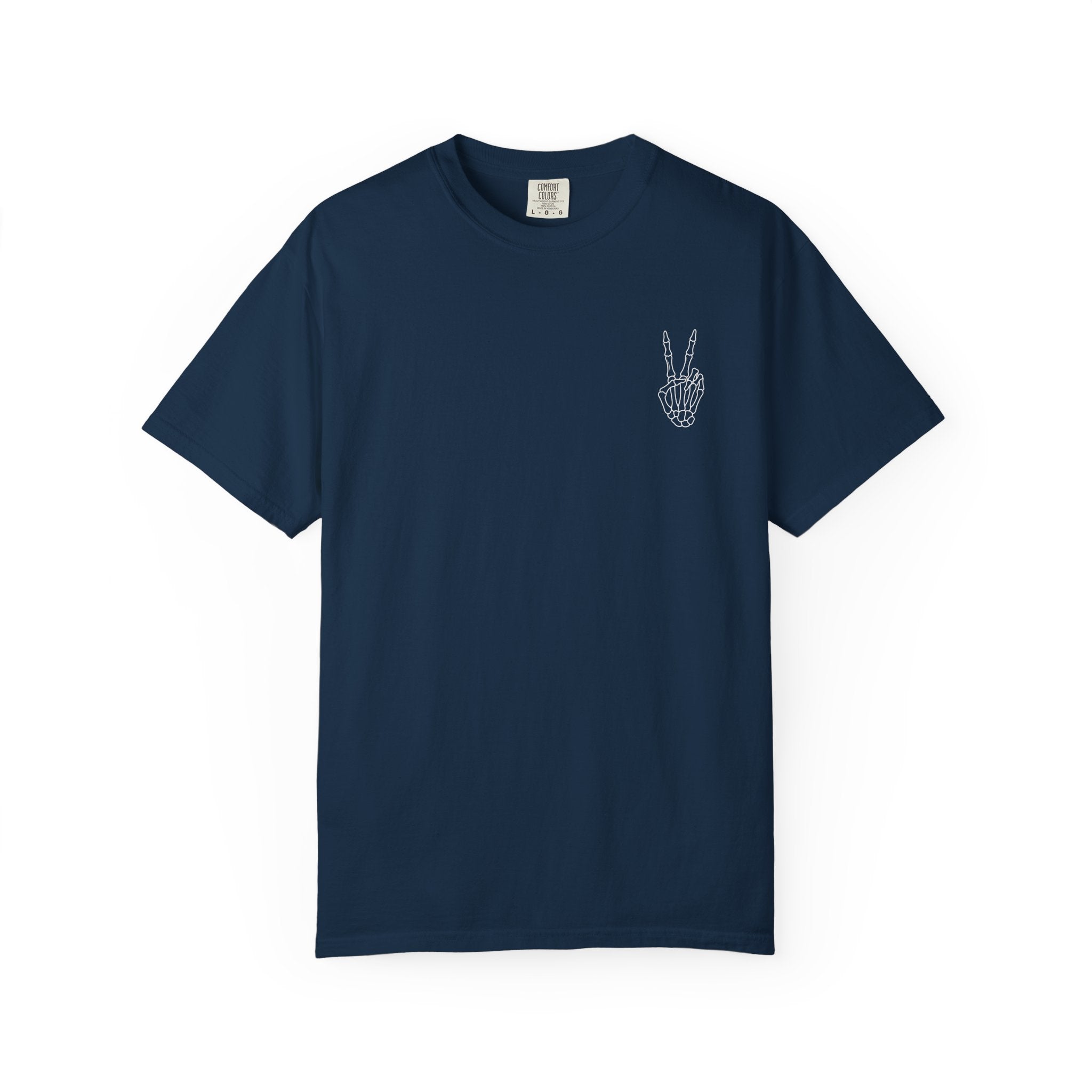Have The Day You Deserve T-Shirt — Retro Skeleton Peace Graphic