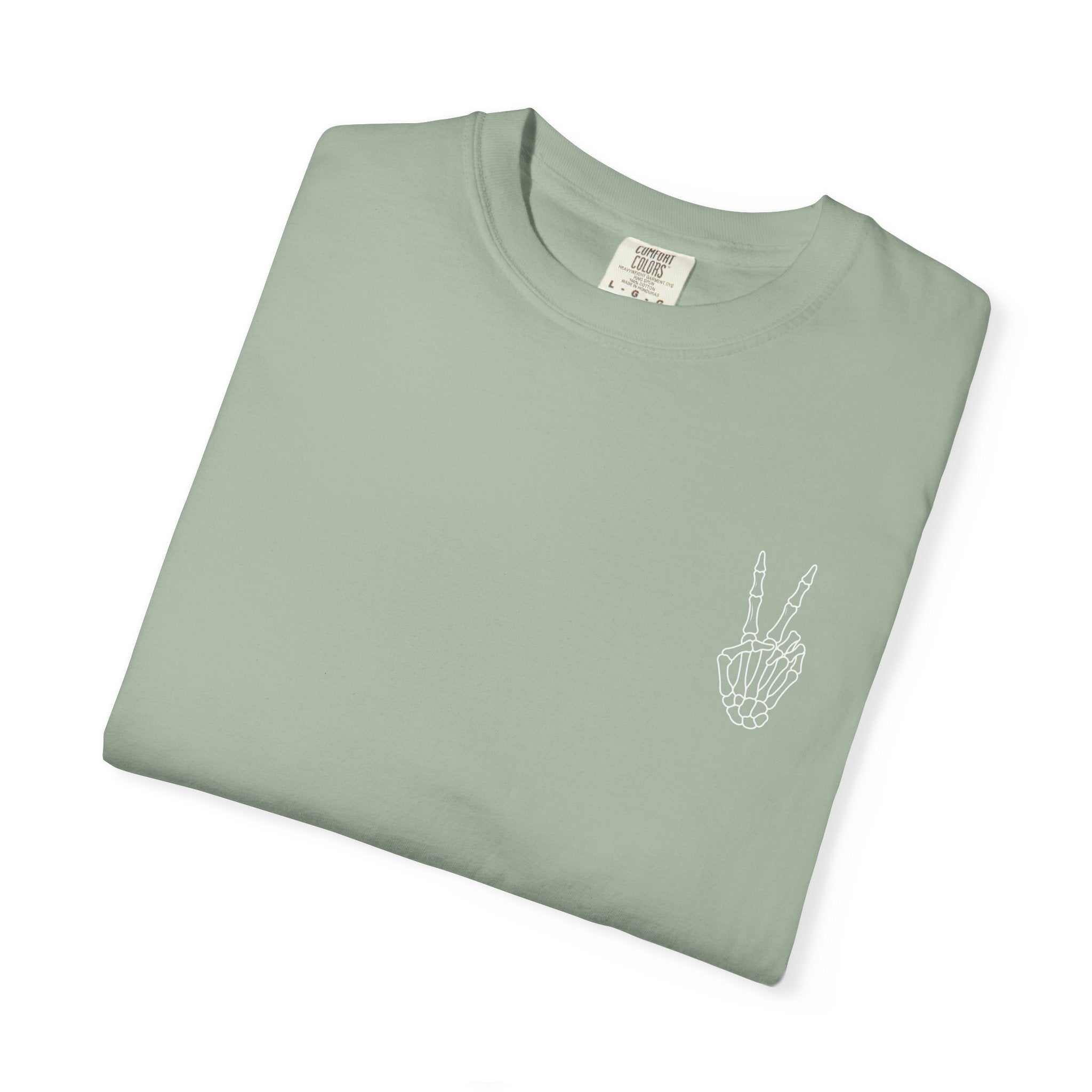 Have The Day You Deserve T-Shirt — Retro Skeleton Peace Graphic
