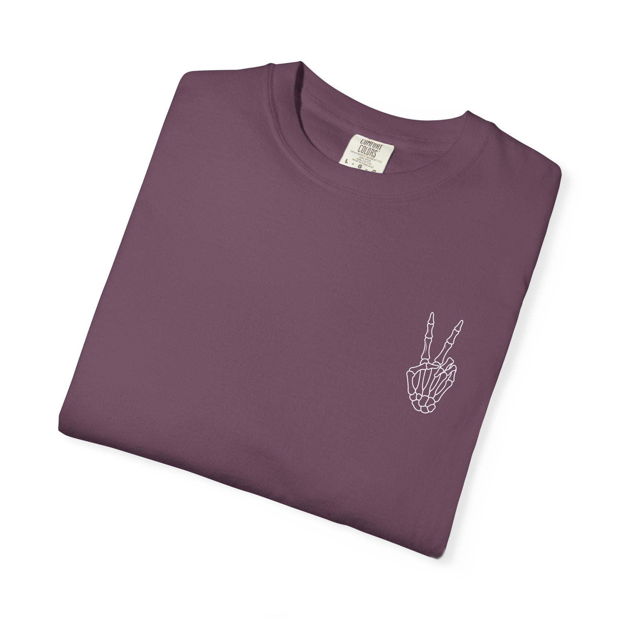 Have The Day You Deserve T-Shirt — Retro Skeleton Peace Graphic