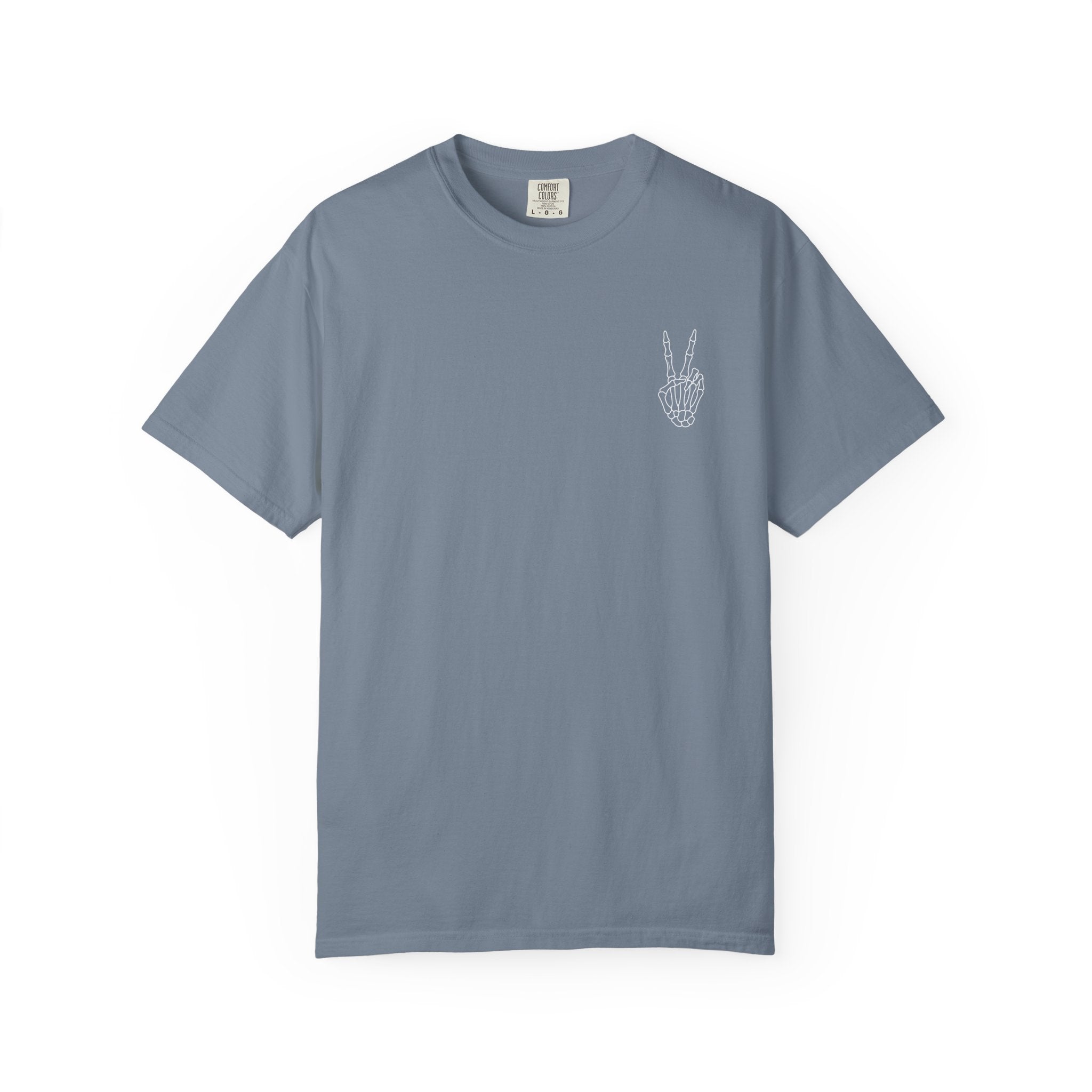 Have The Day You Deserve T-Shirt — Retro Skeleton Peace Graphic