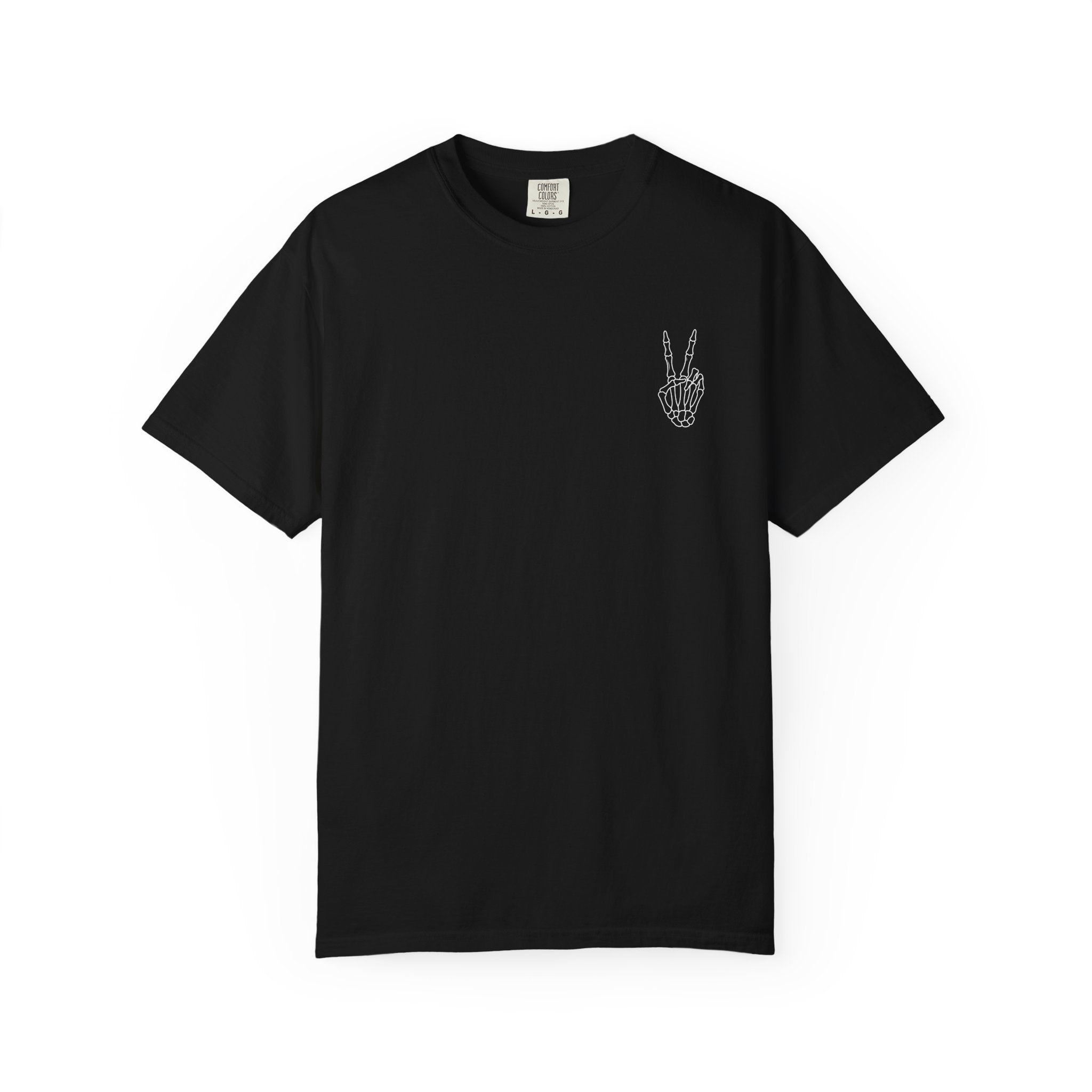 Have The Day You Deserve T-Shirt — Retro Skeleton Peace Graphic