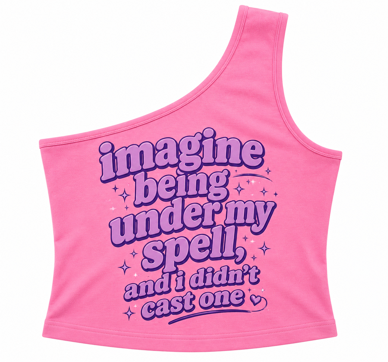 Imagine Being Under My Spell, And I Didn’t Cast One One-Shoulder Tank