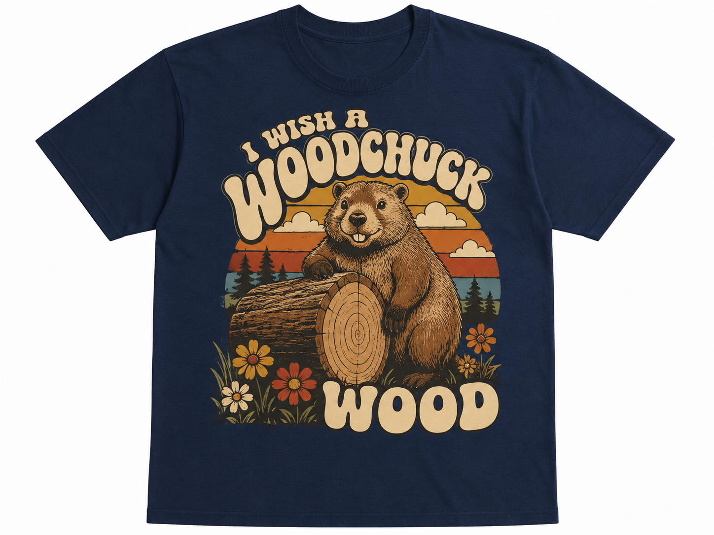 I Wish a Woodchuck Wood Vintage Tee